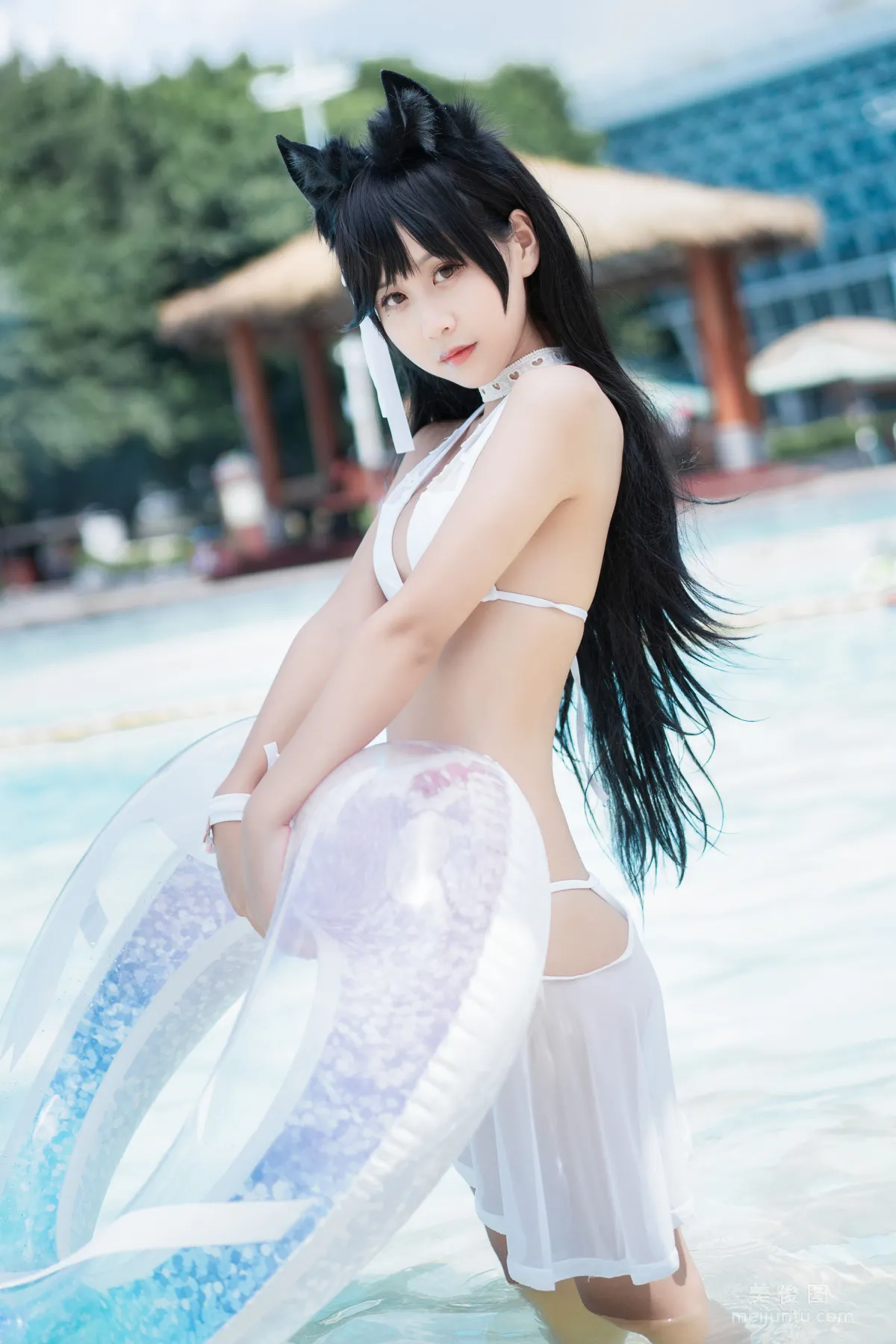 Sunshine Pretty Girl Mengyaer o0 - Atago Swimsuit Photo Set photo 17