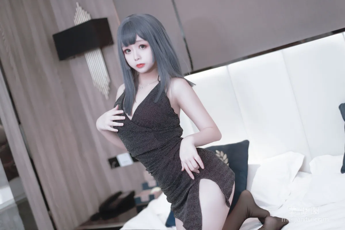 Cosplay Ri Naijiao - Black Dress Photo Set photo 26