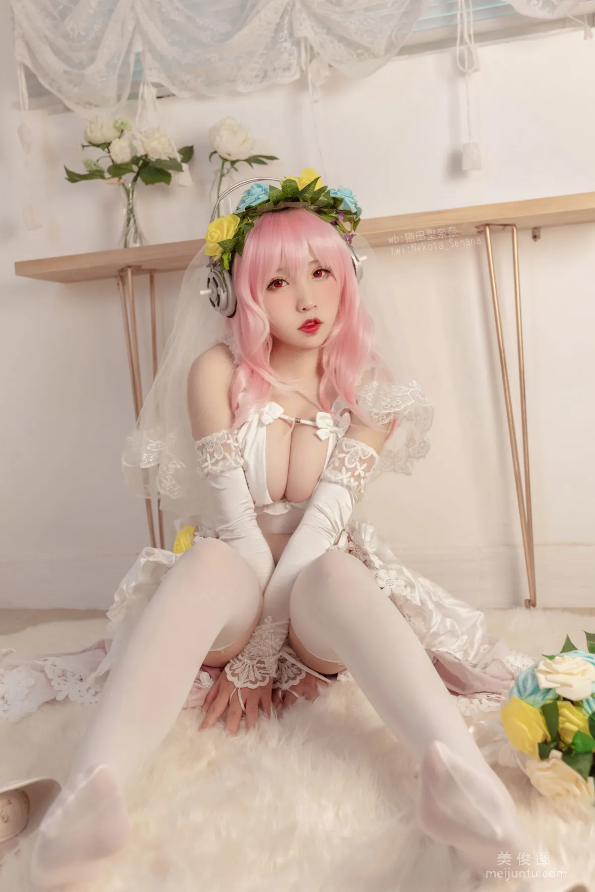 Anime Blogger Maotian Shengnai Nai, Sonico 10th Anniversary Bride photo 27