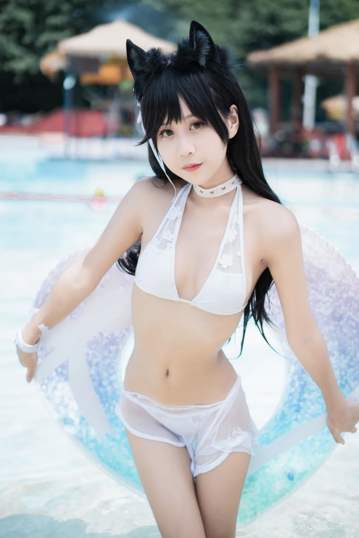 Sunshine Pretty Girl Mengyaer o0 - Atago Swimsuit Photo Set photo 14