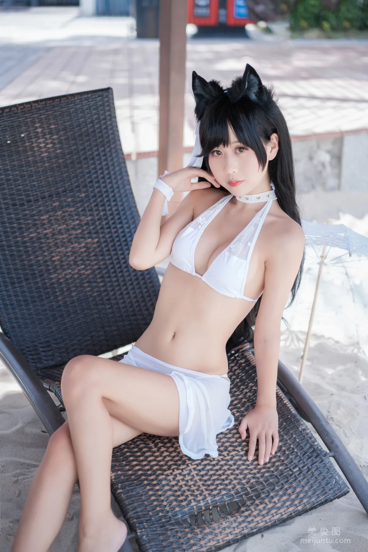 Sunshine Pretty Girl Mengyaer o0 - Atago Swimsuit Photo Set photo 6