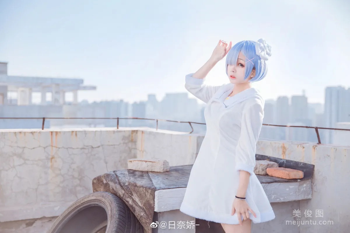 [Cosplay Bonus] Ri Naijiao - Rem White Dress Photo Set photo 5