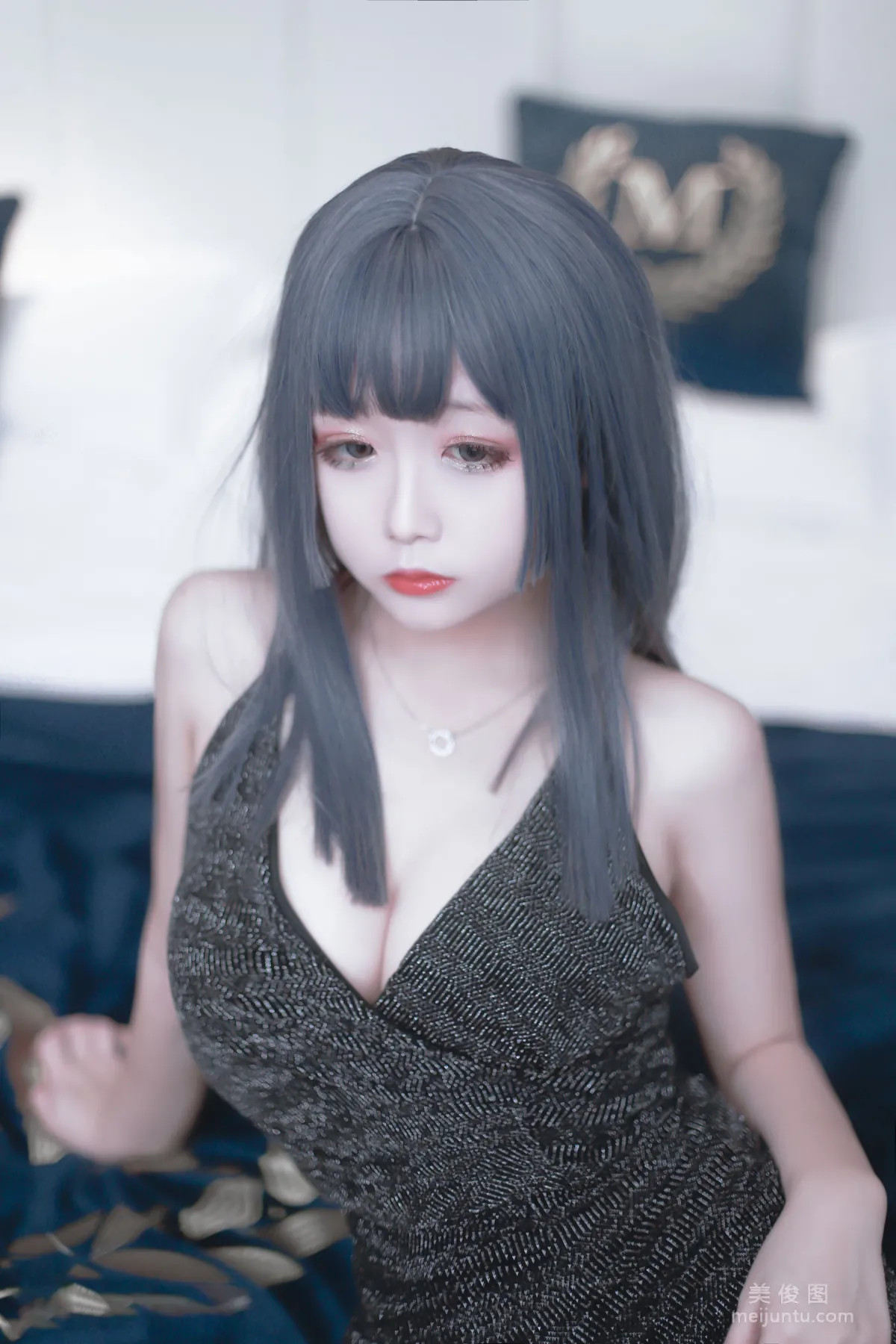 Cosplay Ri Naijiao - Black Dress Photo Set photo 11