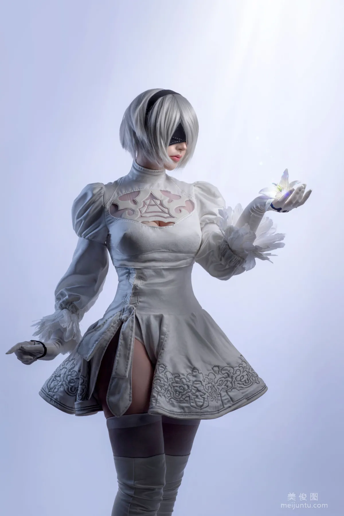 Foreign Beauty SayaTheFox - 2B White Dress photo 2