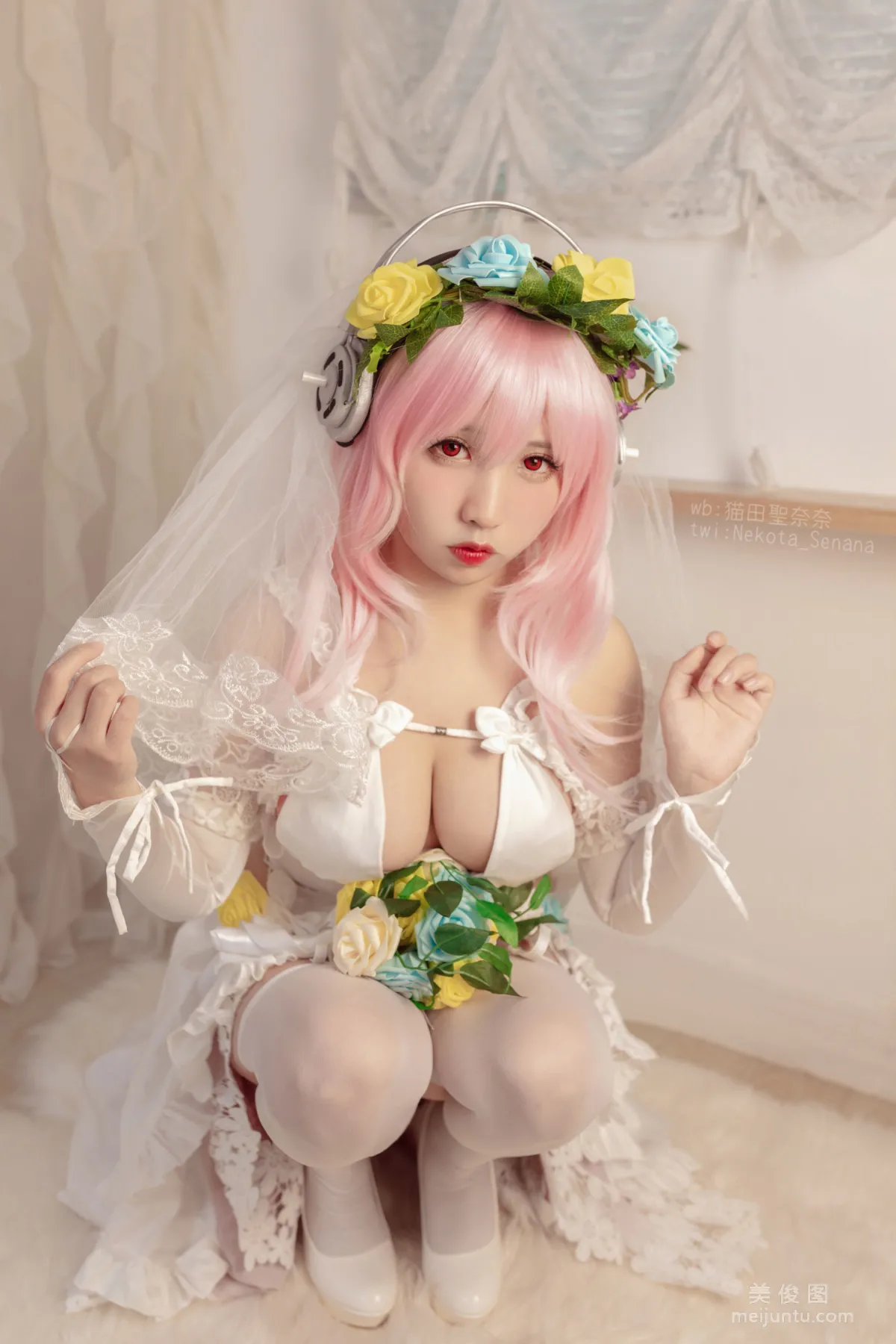 Anime Blogger Maotian Shengnai Nai, Sonico 10th Anniversary Bride photo 24