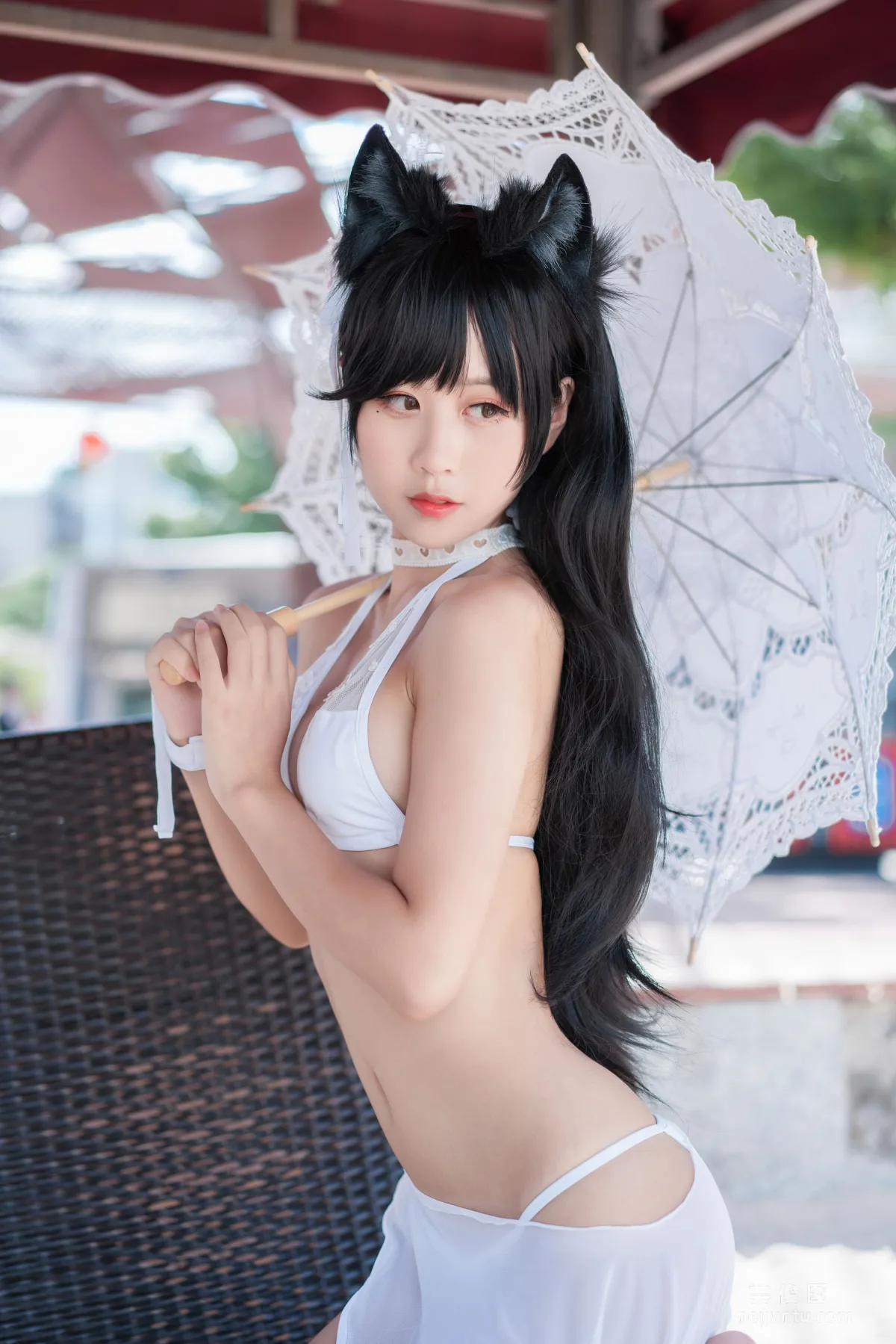 Sunshine Pretty Girl Mengyaer o0 - Atago Swimsuit Photo Set photo 7