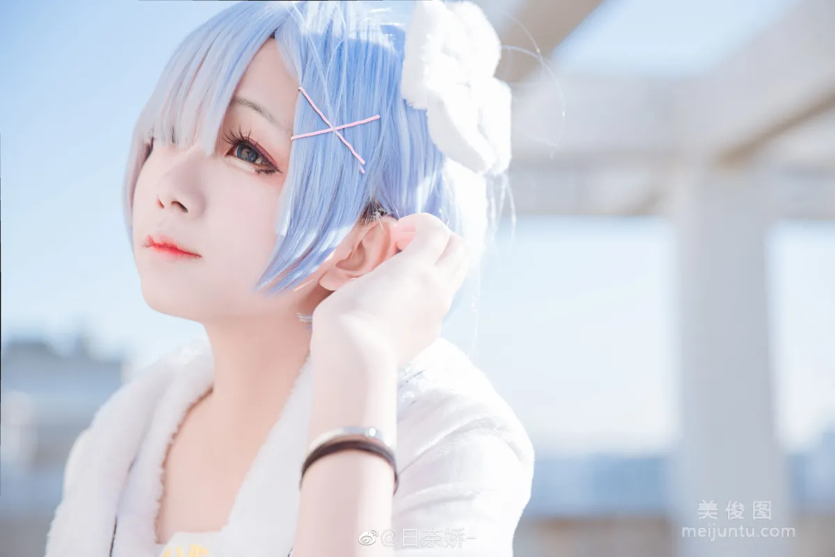 [Cosplay Bonus] Ri Naijiao - Rem White Dress Photo Set photo 9