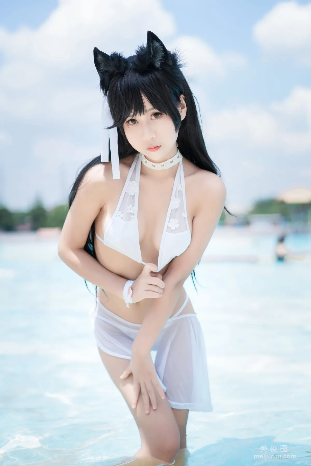 Sunshine Pretty Girl Mengyaer o0 - Atago Swimsuit Photo Set photo 19