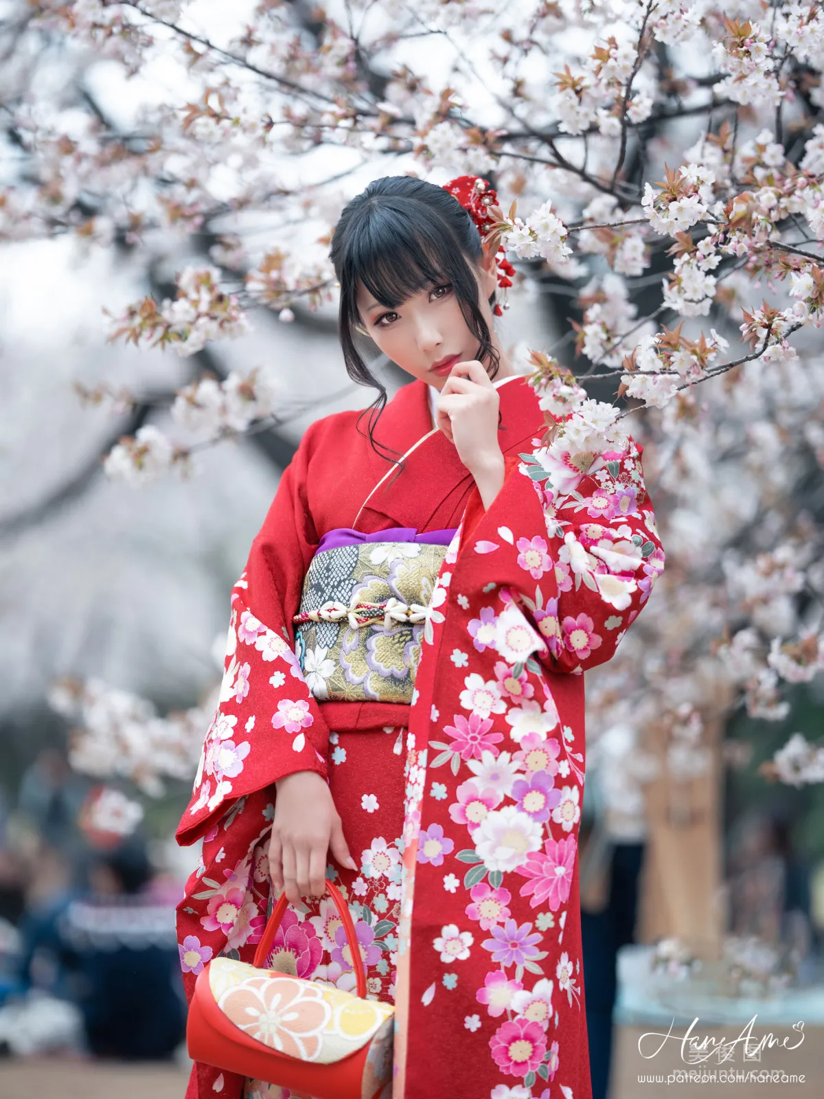 [COS Benefits] Hane Ame Yubo - Crimson Kimono Photo Set photo 33