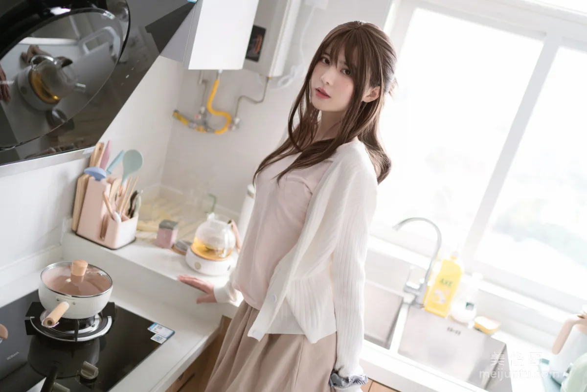 Cute Girl Yanjiang Damo Wang w - Wife Stockings Black Tea Photo Set photo 43