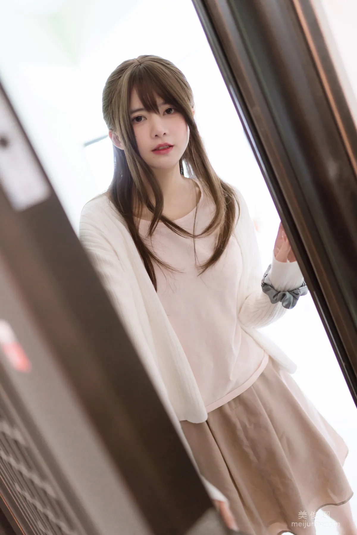 Cute Girl Yanjiang Damo Wang w - Wife Stockings Black Tea Photo Set photo 23