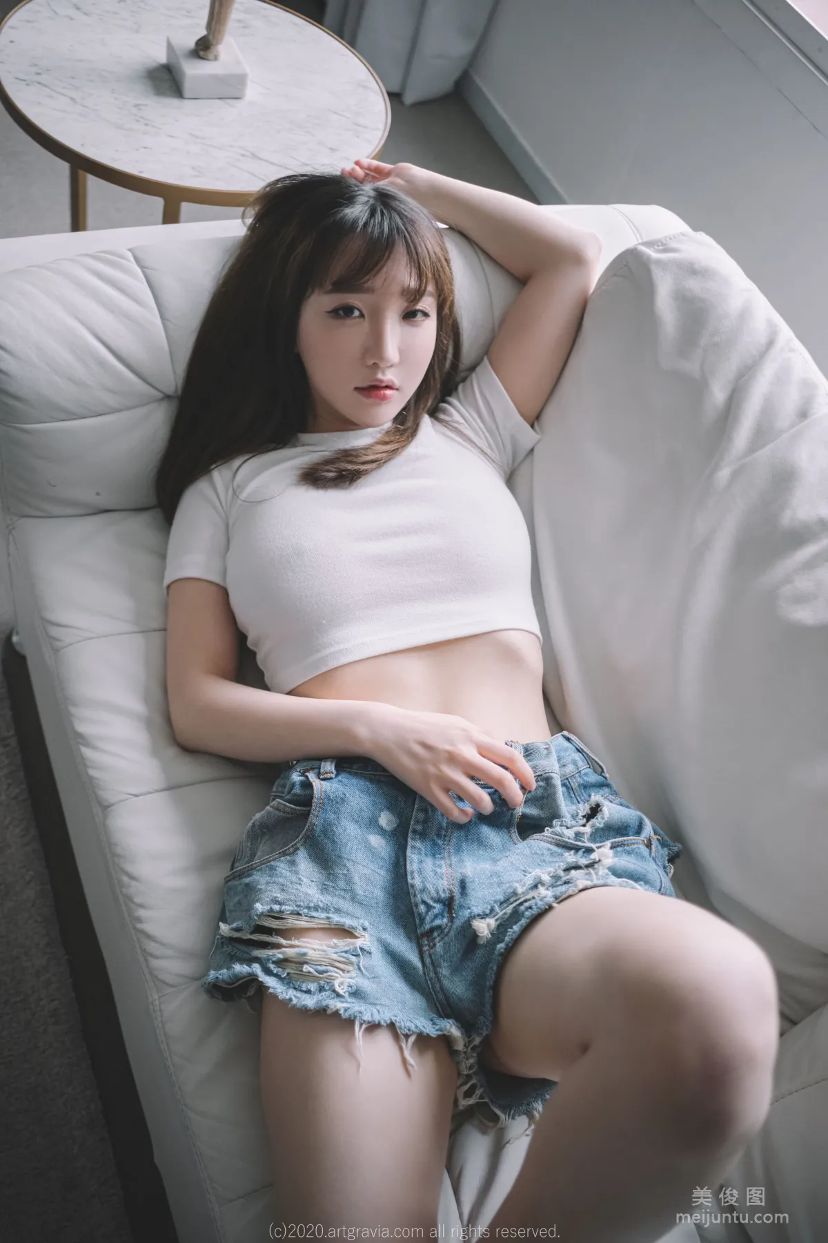 [ARTGRAVIA] VOL.224 Sun Lele - Sheer Lingerie + Hot Pants and Tank Top photo 40