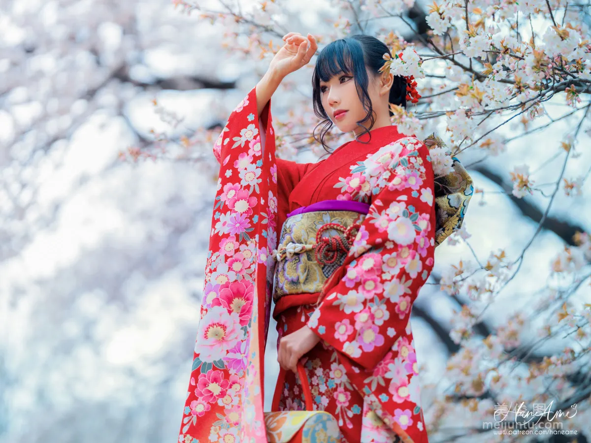 [COS Benefits] Hane Ame Yubo - Crimson Kimono Photo Set photo 35