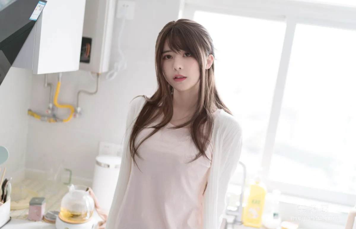 Cute Girl Yanjiang Damo Wang w - Wife Stockings Black Tea Photo Set photo 45