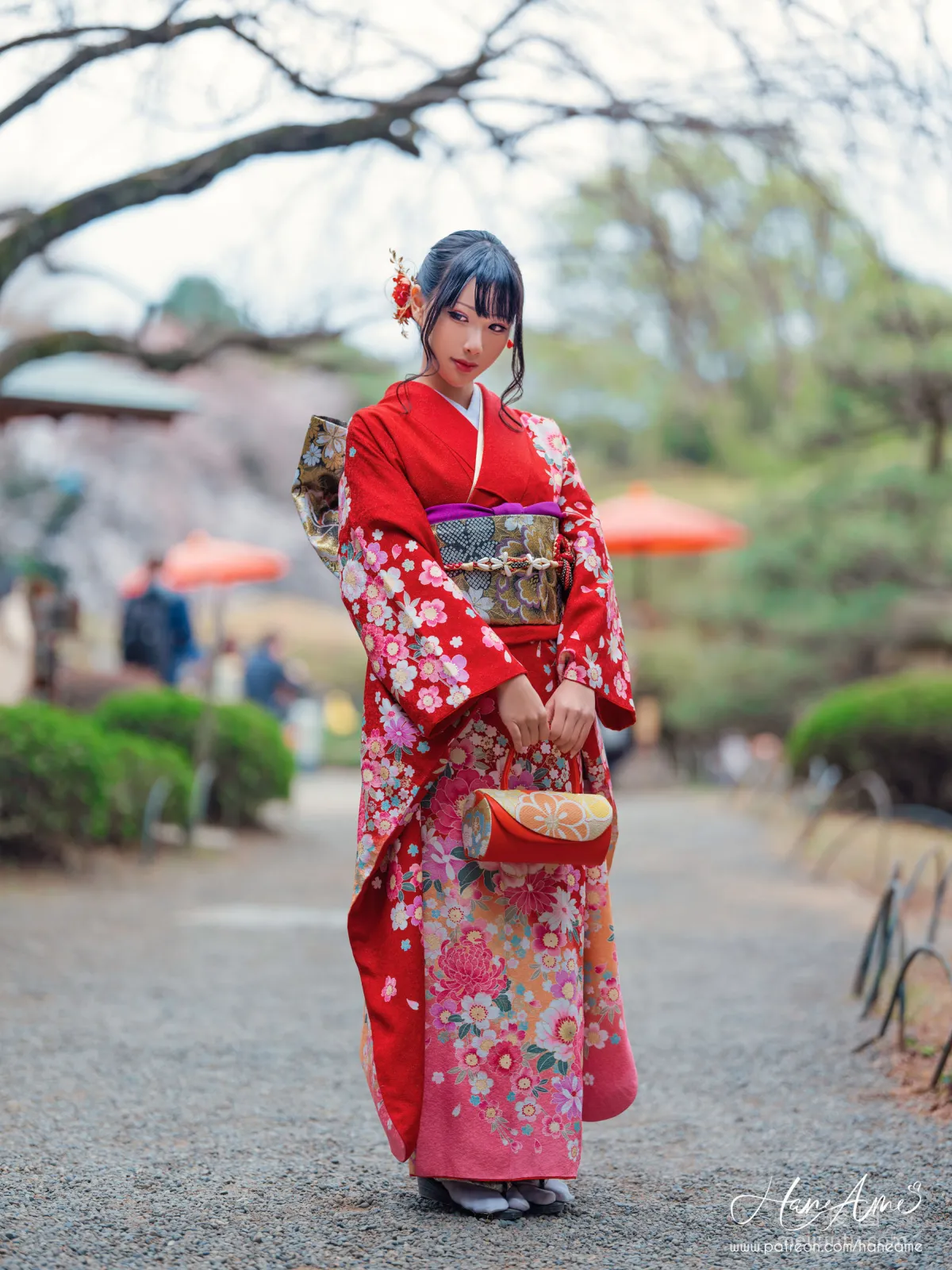 [COS Benefits] Hane Ame Yubo - Crimson Kimono Photo Set photo 31