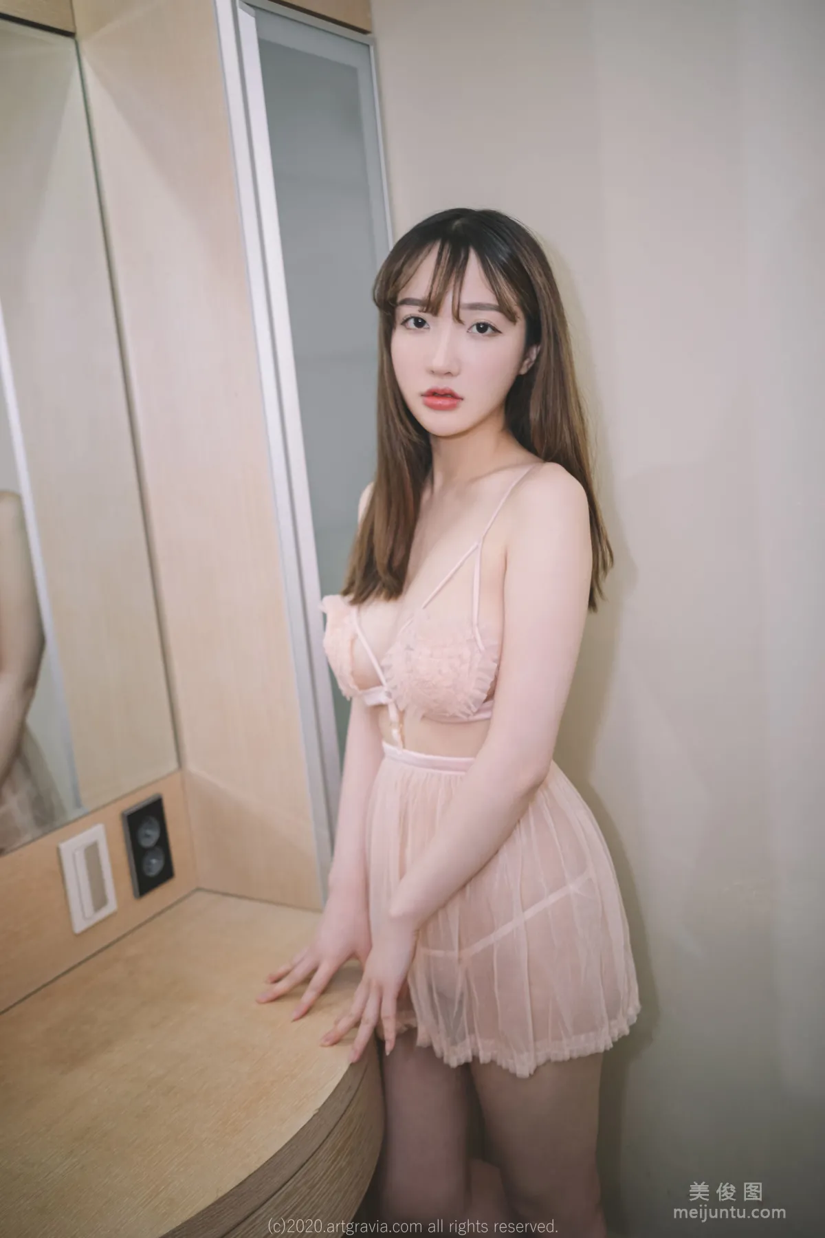 [ARTGRAVIA] VOL.224 Sun Lele - Sheer Lingerie + Hot Pants and Tank Top photo 1