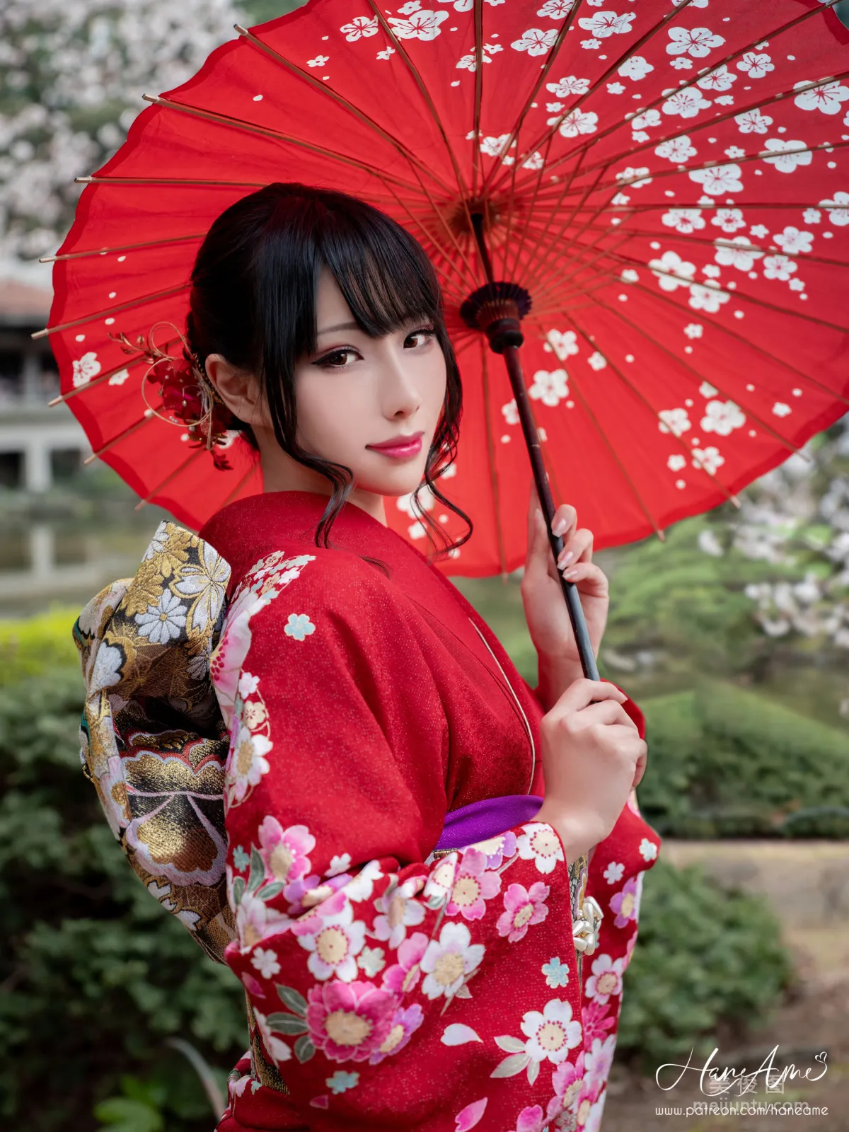 [COS Benefits] Hane Ame Yubo - Crimson Kimono Photo Set photo 21