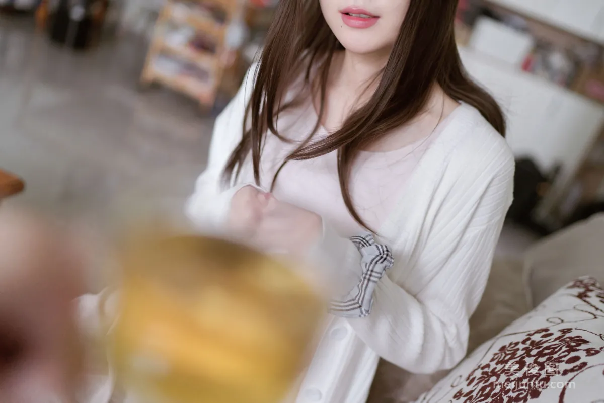 Cute Girl Yanjiang Damo Wang w - Wife Stockings Black Tea Photo Set photo 25