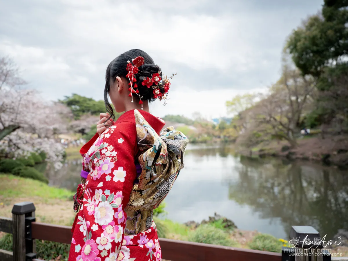 [COS Benefits] Hane Ame Yubo - Crimson Kimono Photo Set photo 17