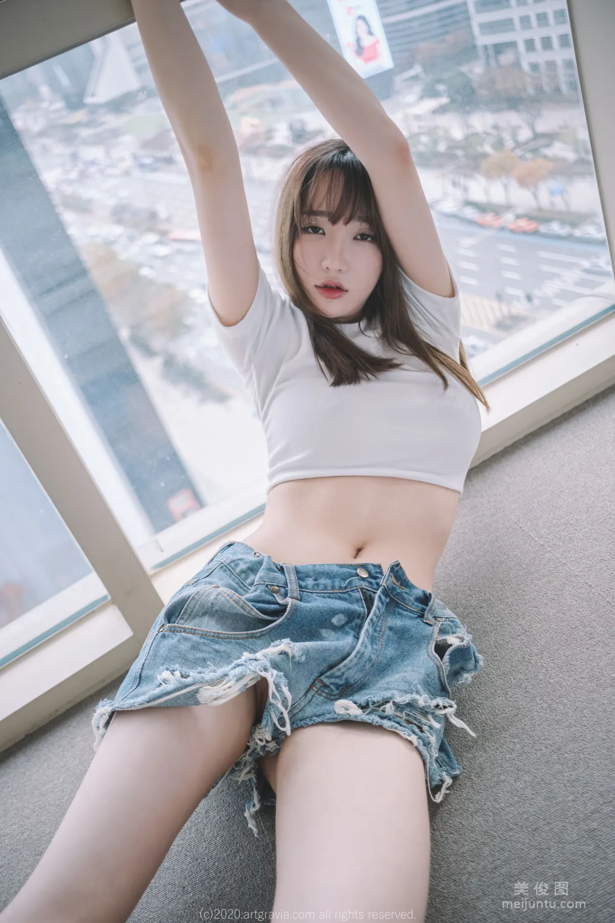 [ARTGRAVIA] VOL.224 Sun Lele - Sheer Lingerie + Hot Pants and Tank Top photo 77