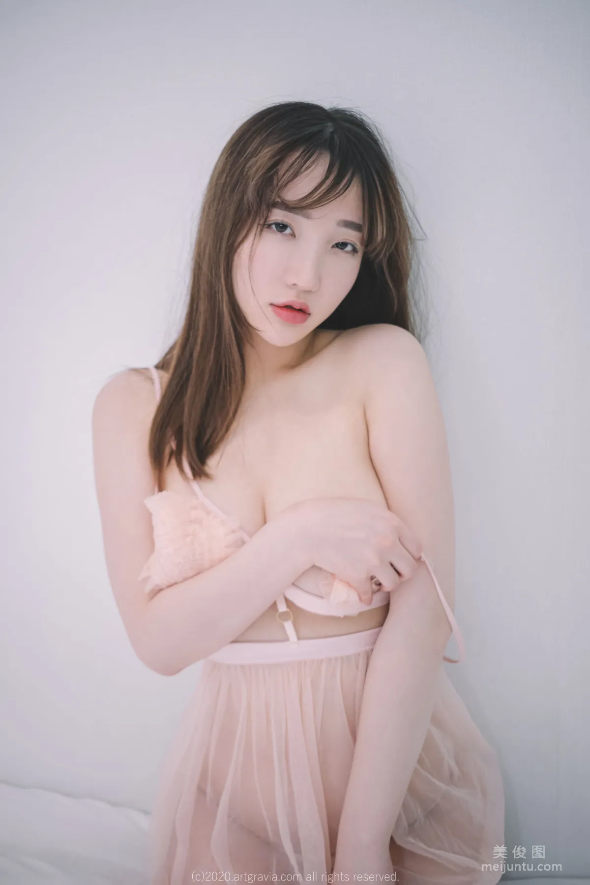 [ARTGRAVIA] VOL.224 Sun Lele - Sheer Lingerie + Hot Pants and Tank Top photo 27