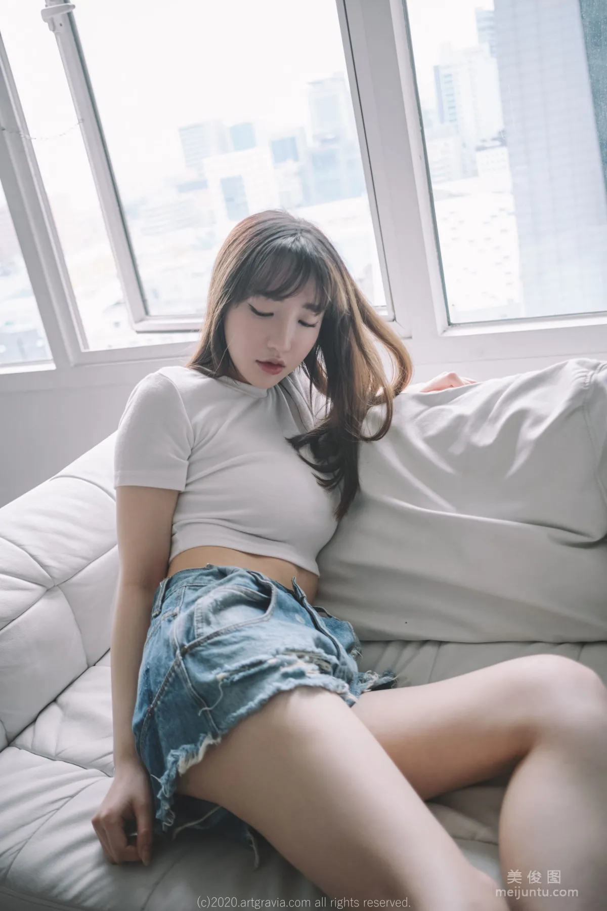 [ARTGRAVIA] VOL.224 Sun Lele - Sheer Lingerie + Hot Pants and Tank Top photo 43