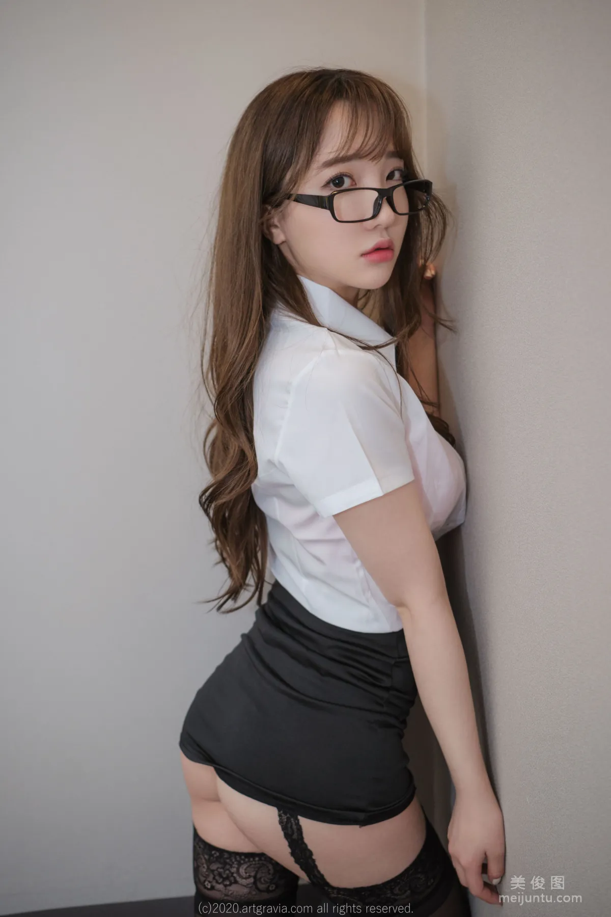 [ARTGRAVIA] VOL.217 Sun Lele, Black Stockings Uniform Bondage Temptation photo 19