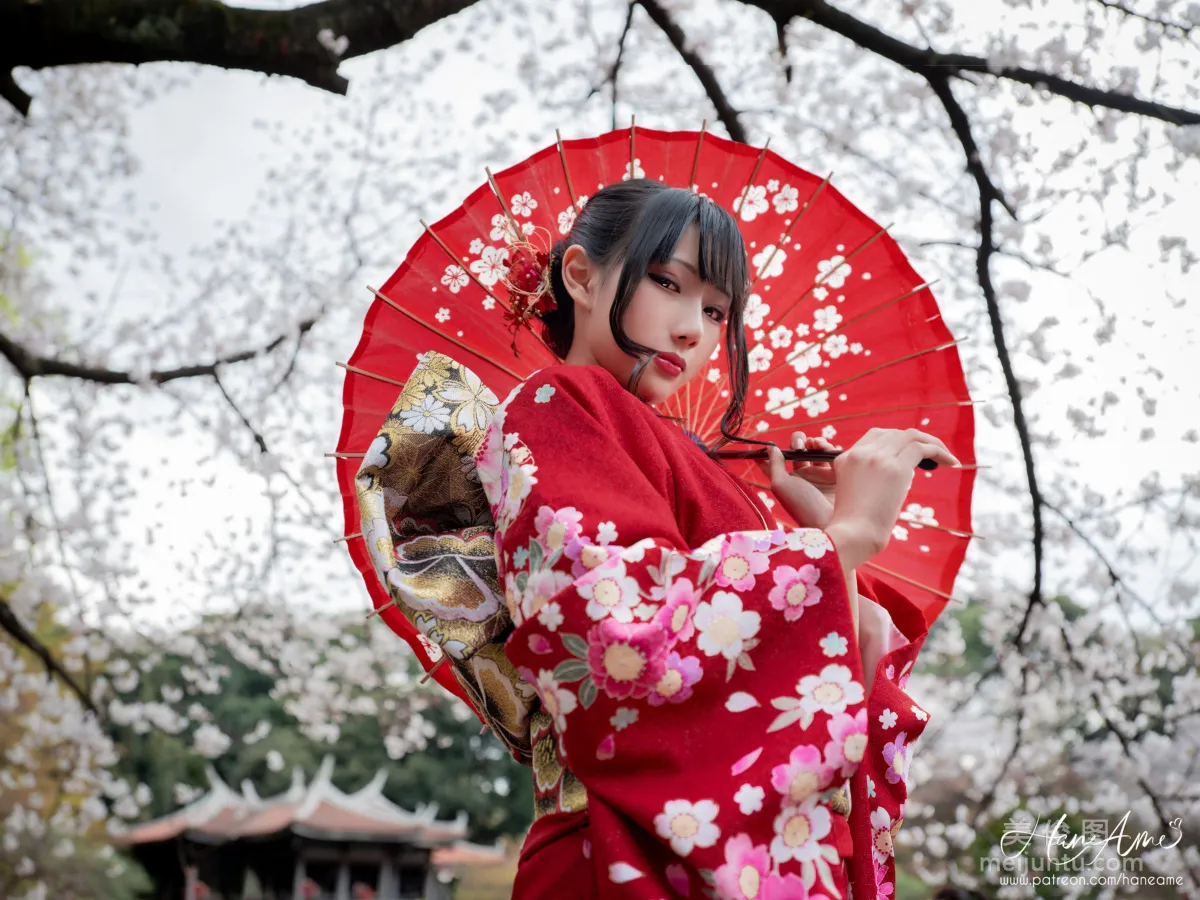 [COS Benefits] Hane Ame Yubo - Crimson Kimono Photo Set photo 22