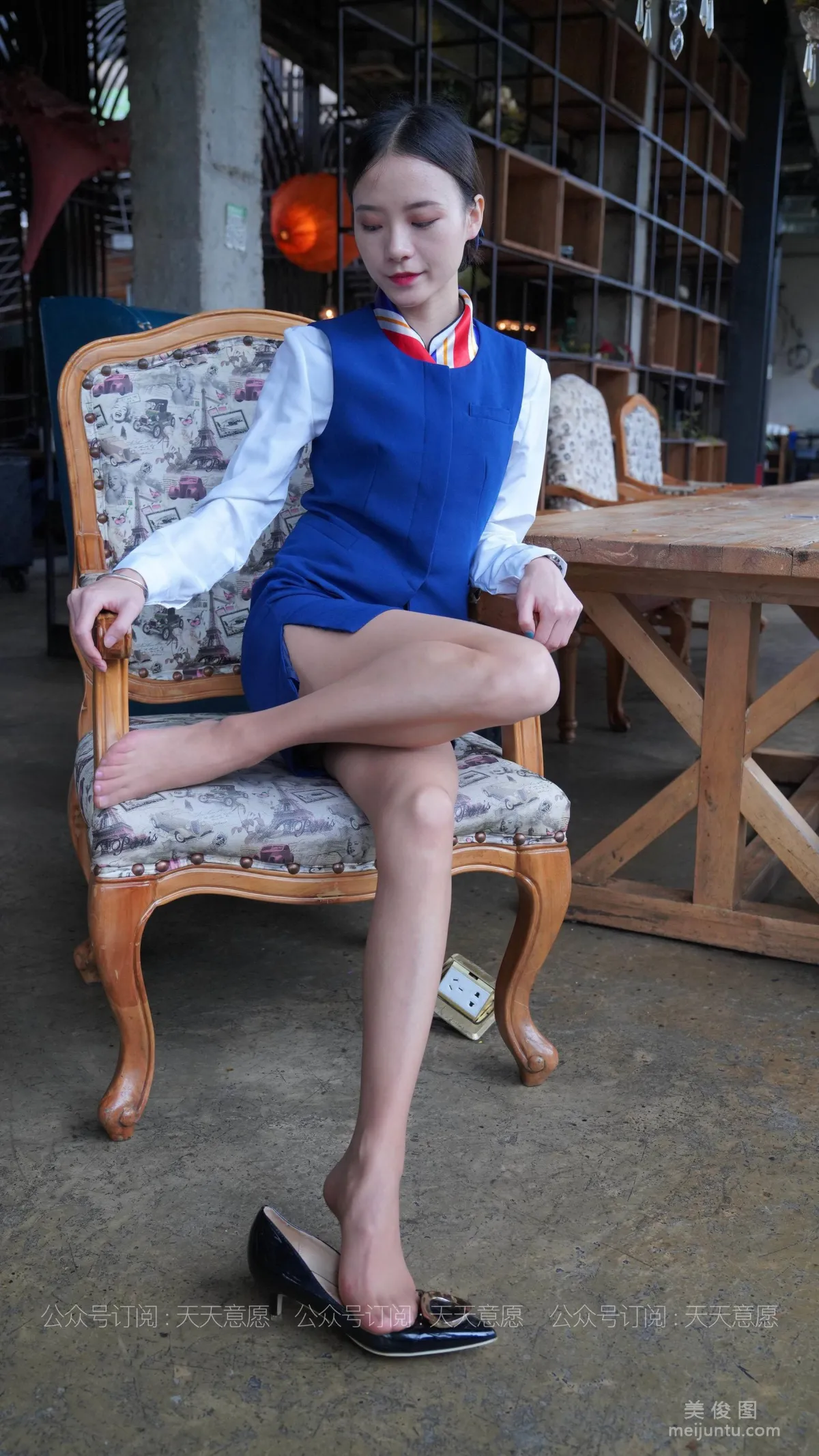 [IESS异思趣向] 丝享家 766 小六《蓝色套装展示》 丝袜美腿写真47