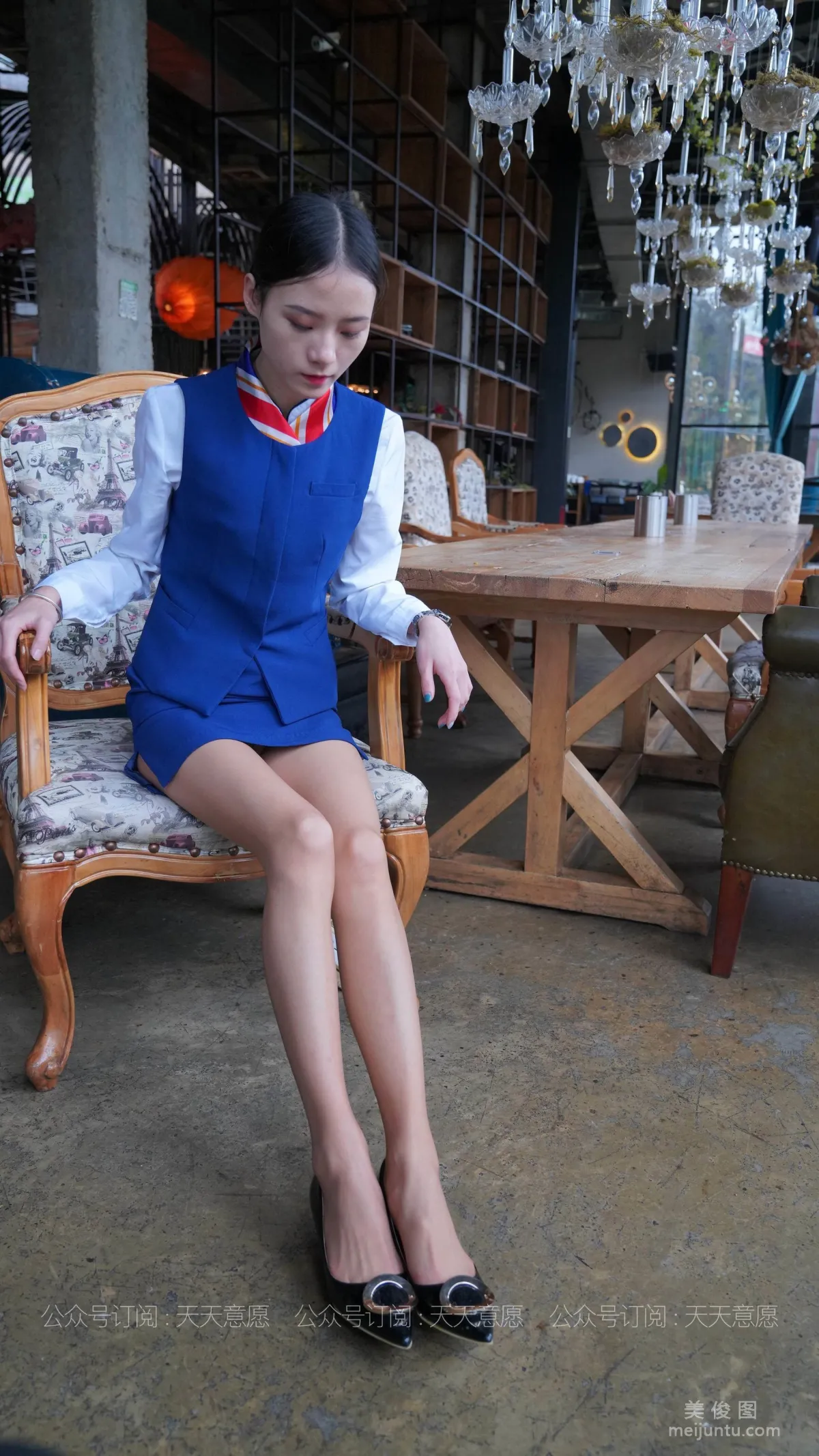 [IESS异思趣向] 丝享家 766 小六《蓝色套装展示》 丝袜美腿写真73