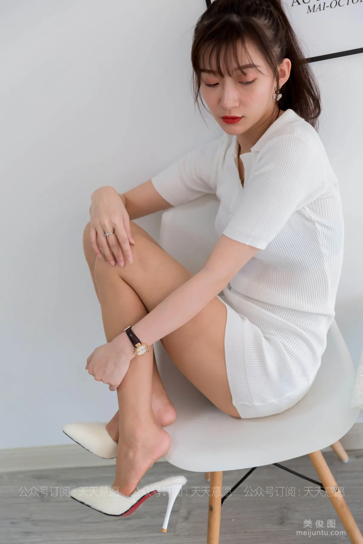 [IESS异思趣向] 丝享家 767 秋秋《纯欲白短裙》 丝袜美腿写真86