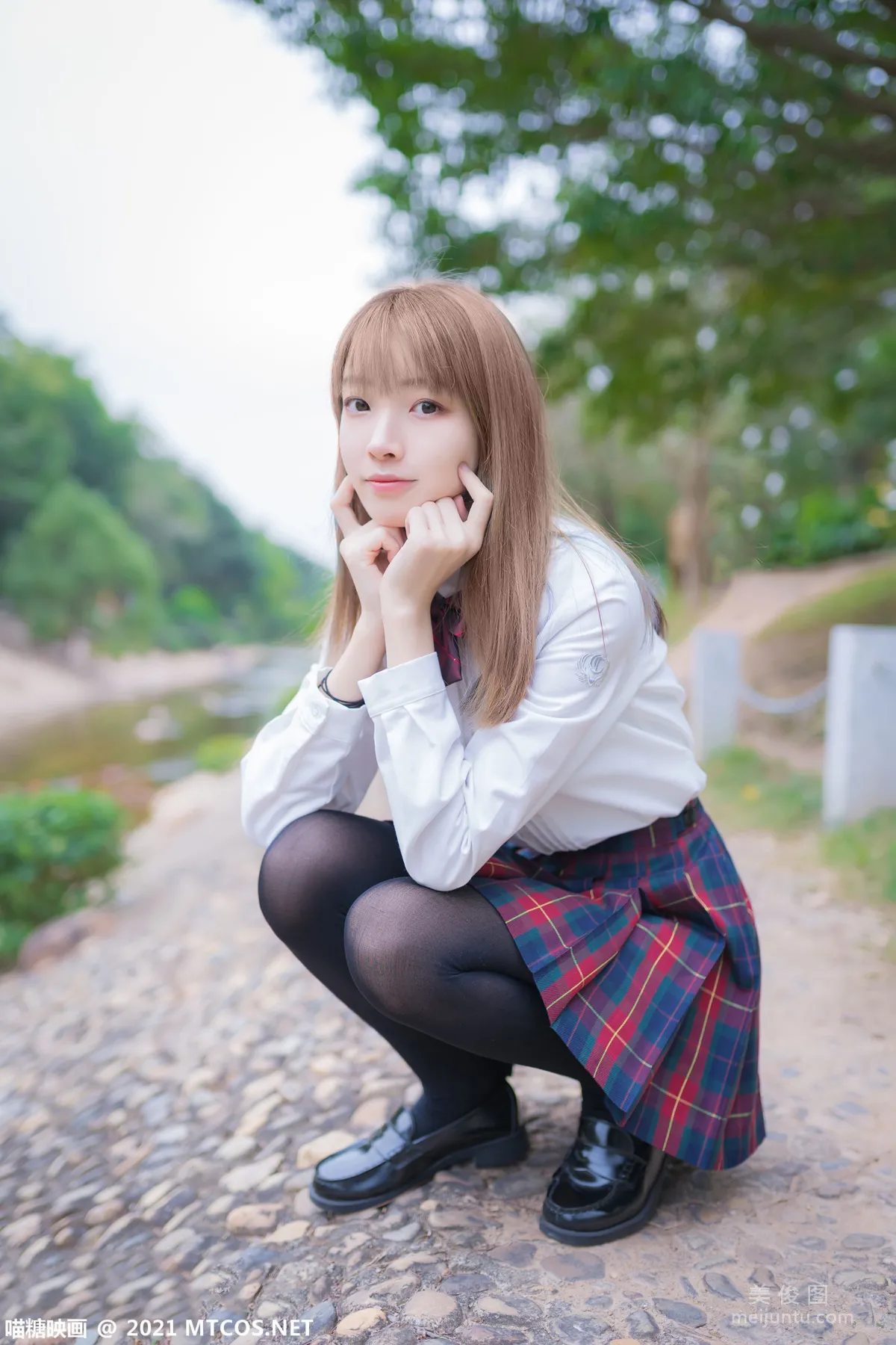 [喵糖映畫] VOL.388 戶外制服 寫真套圖 9