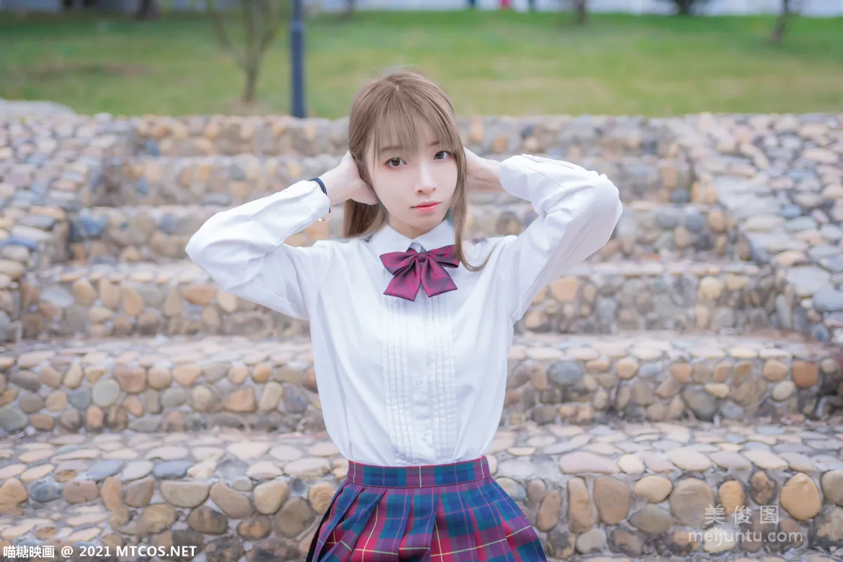 [喵糖映畫] VOL.388 戶外制服 寫真套圖 10