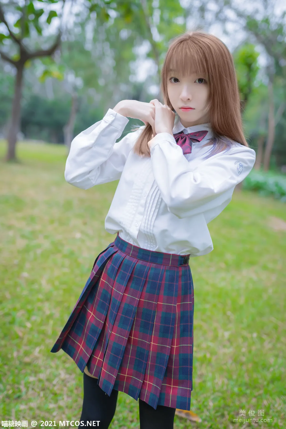 [喵糖映畫] VOL.388 戶外制服 寫真套圖 35