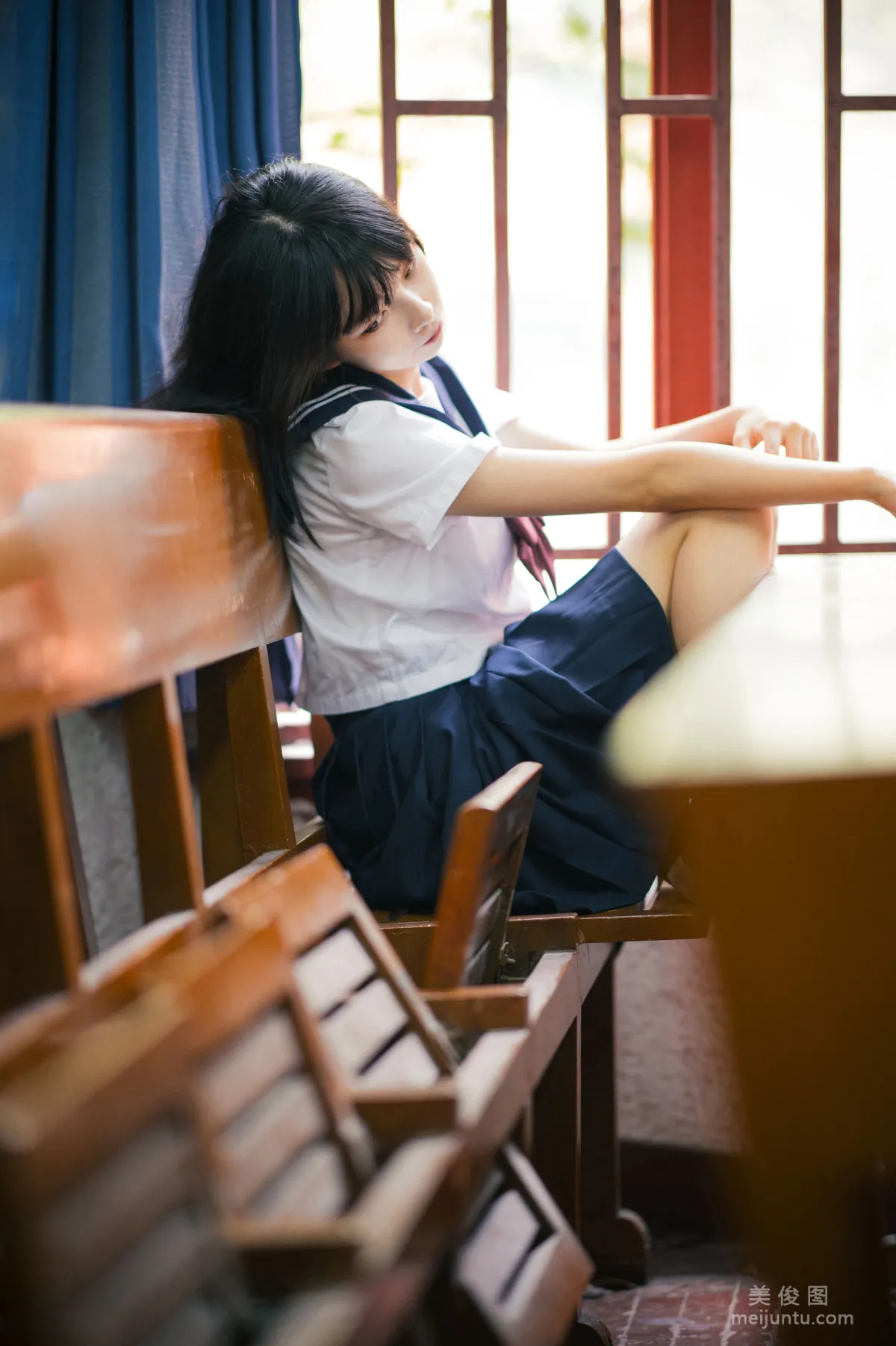 [喵糖映画] VOL.397 课室学妹 写真套图4