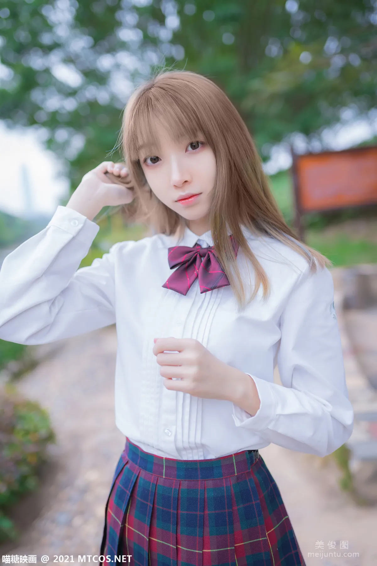 [喵糖映畫] VOL.388 戶外制服 寫真套圖 4