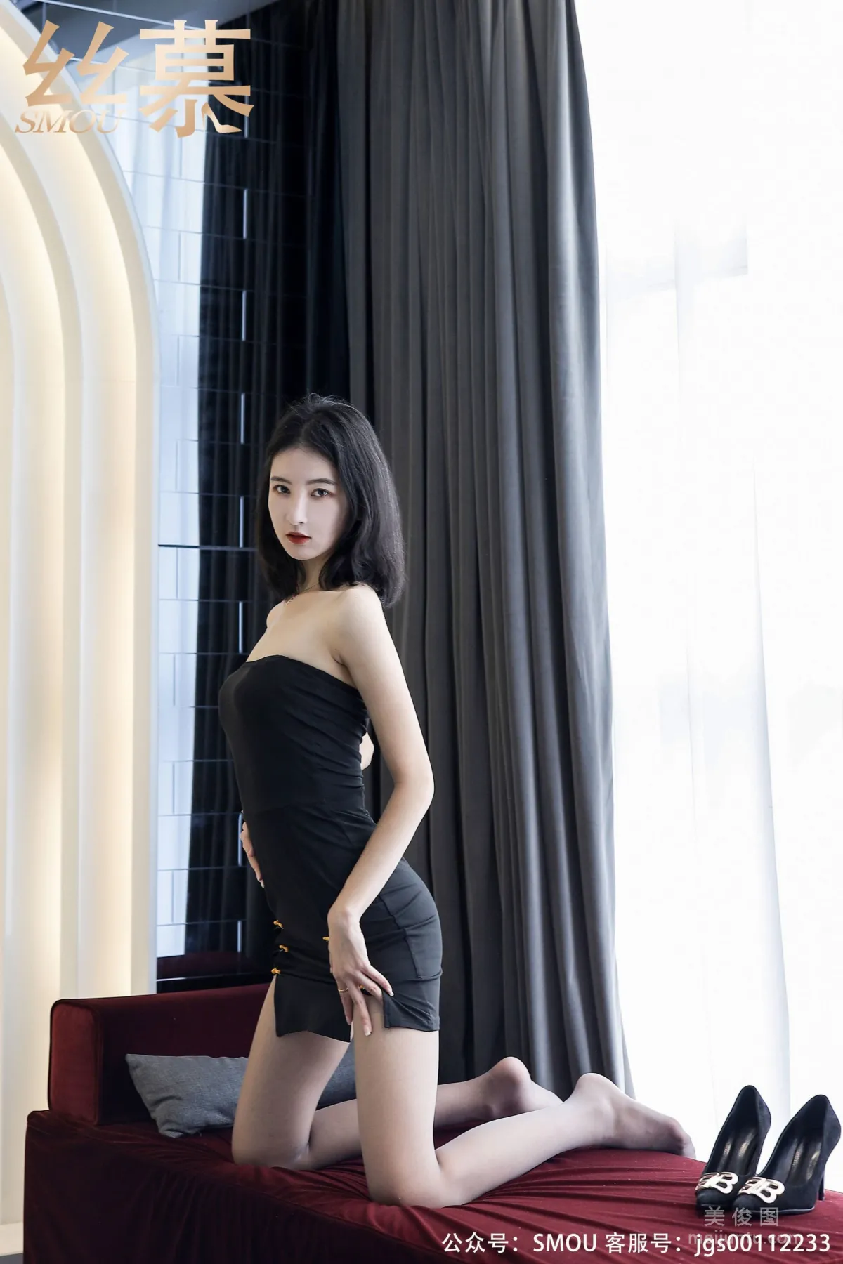 [丝慕社SMOU] SM452 茗茗 《茗茗的丝密时间》 丝袜美腿写真2
