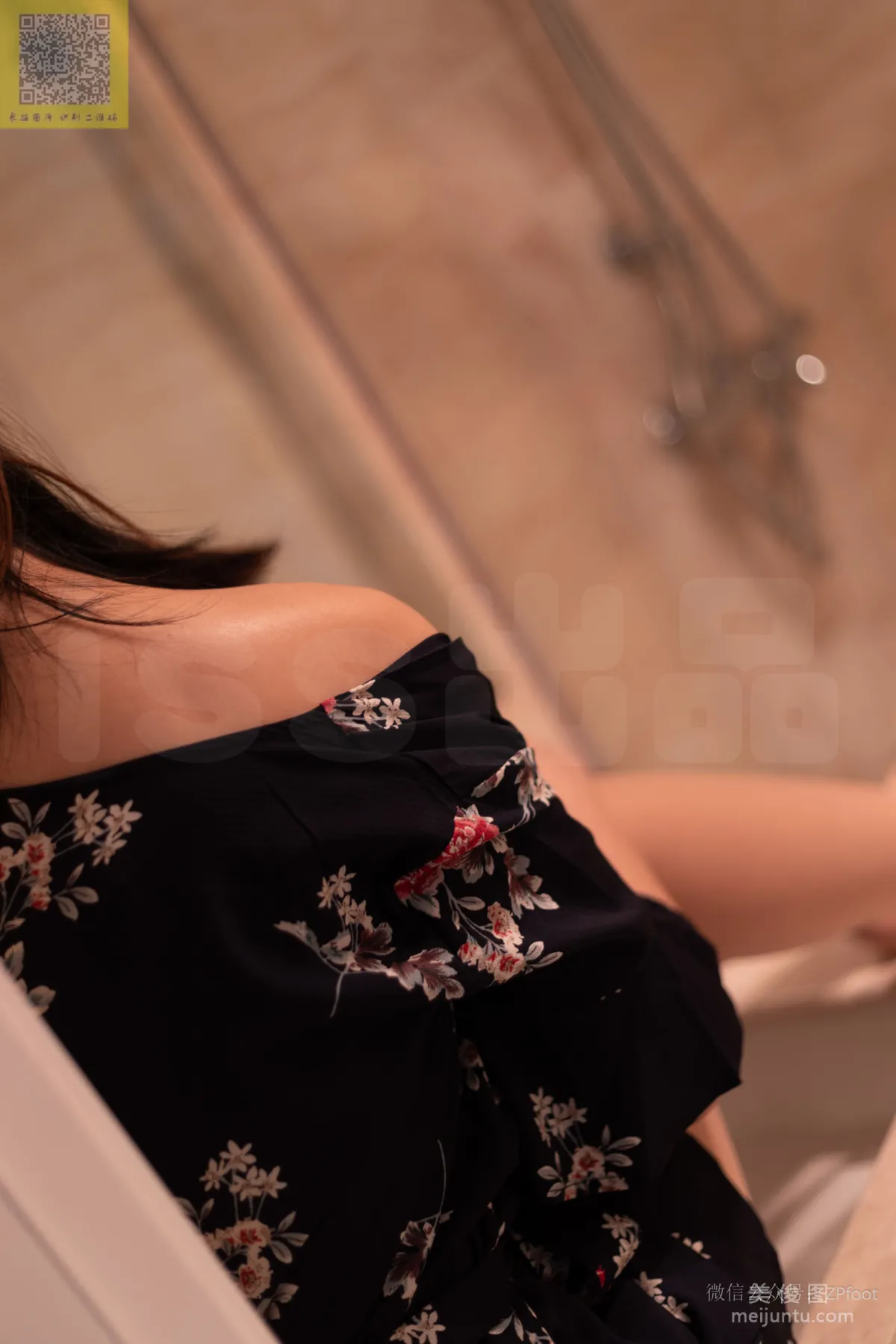 [LSS] NO.297 Xiao Xin's Beige Stockings and Floral Skirt photo 49