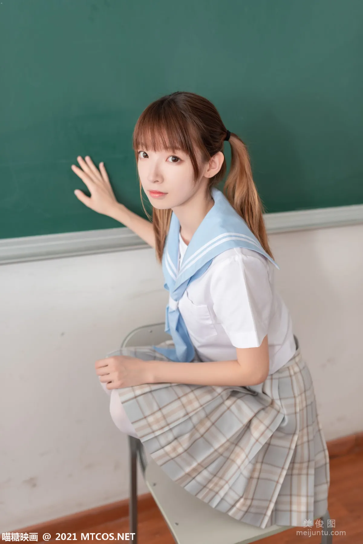 [喵糖映畫] VOL.395 值日學妹 寫真套圖 12