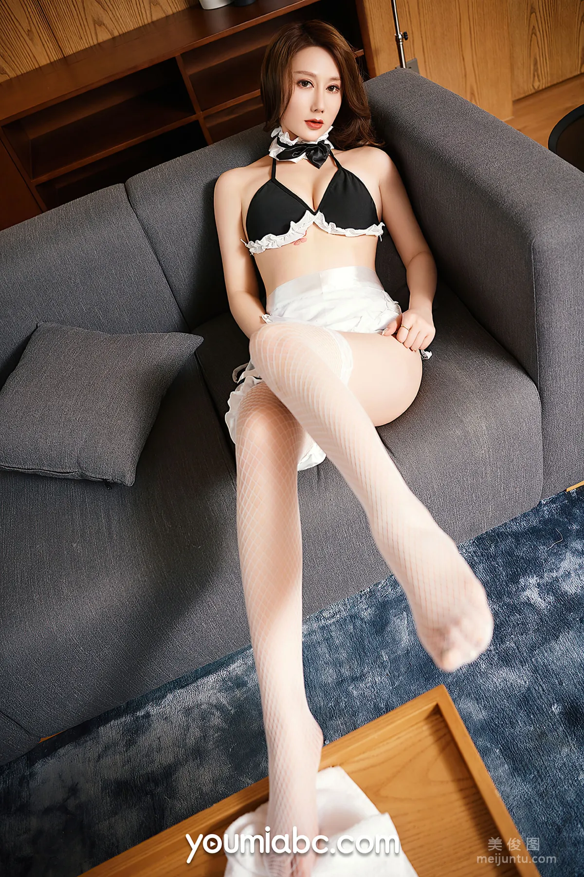 [尤蜜YouMiabc] 蘇小曼 - 真絲女仆 10