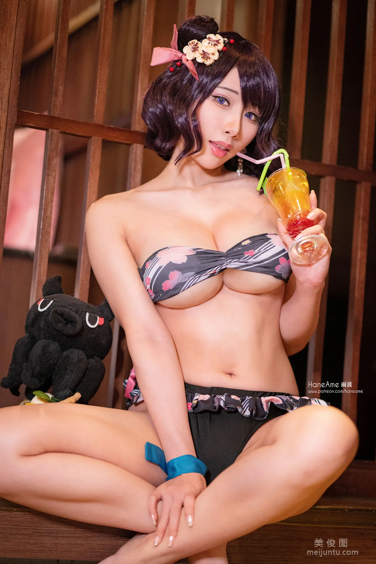 [Cosplay] Hane Ame Yubo - Hokusai Swimsuit photo 5