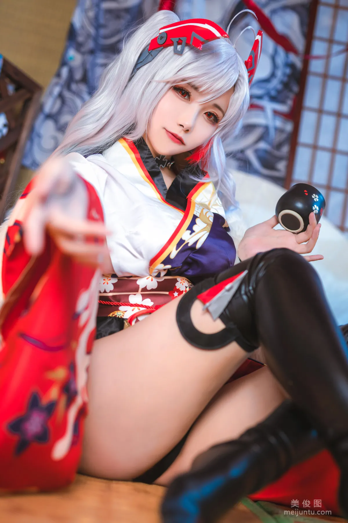 [COS Bonus] Weibo Girl Momoko Kuikui - Eugen Kimono Photo Set photo 11