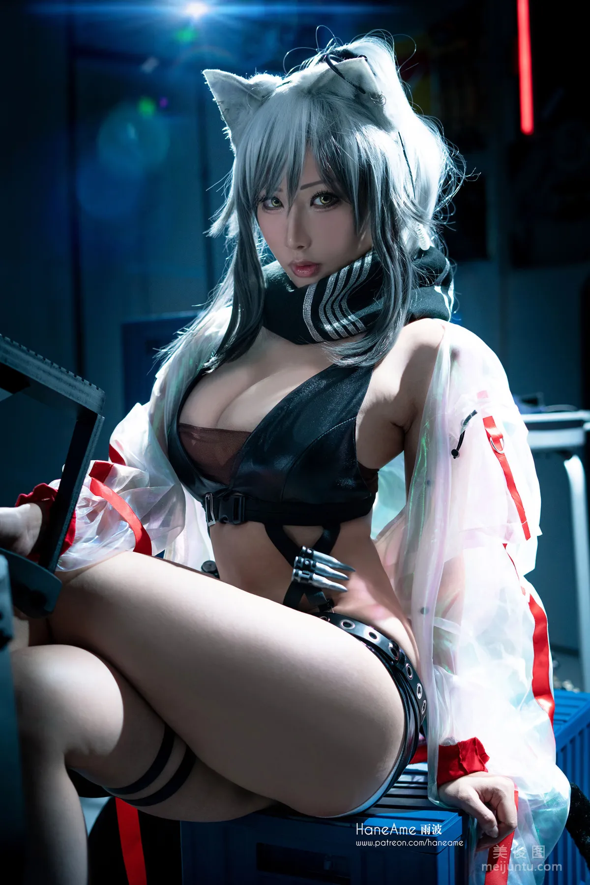 [Cosplay] Hane Ame Yubo - Arknights Black photo 8