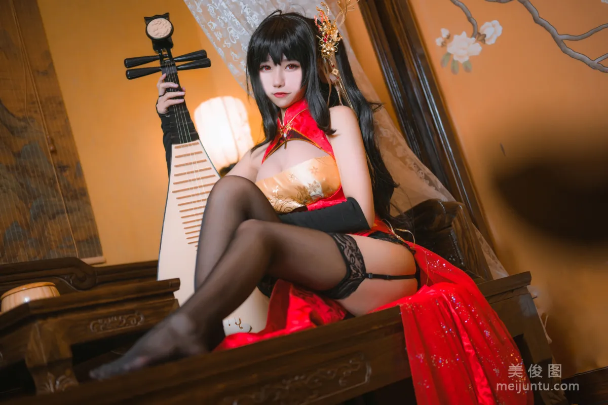 [Cosplay] Momoko Kuikui - Taihou Qipao photo 4