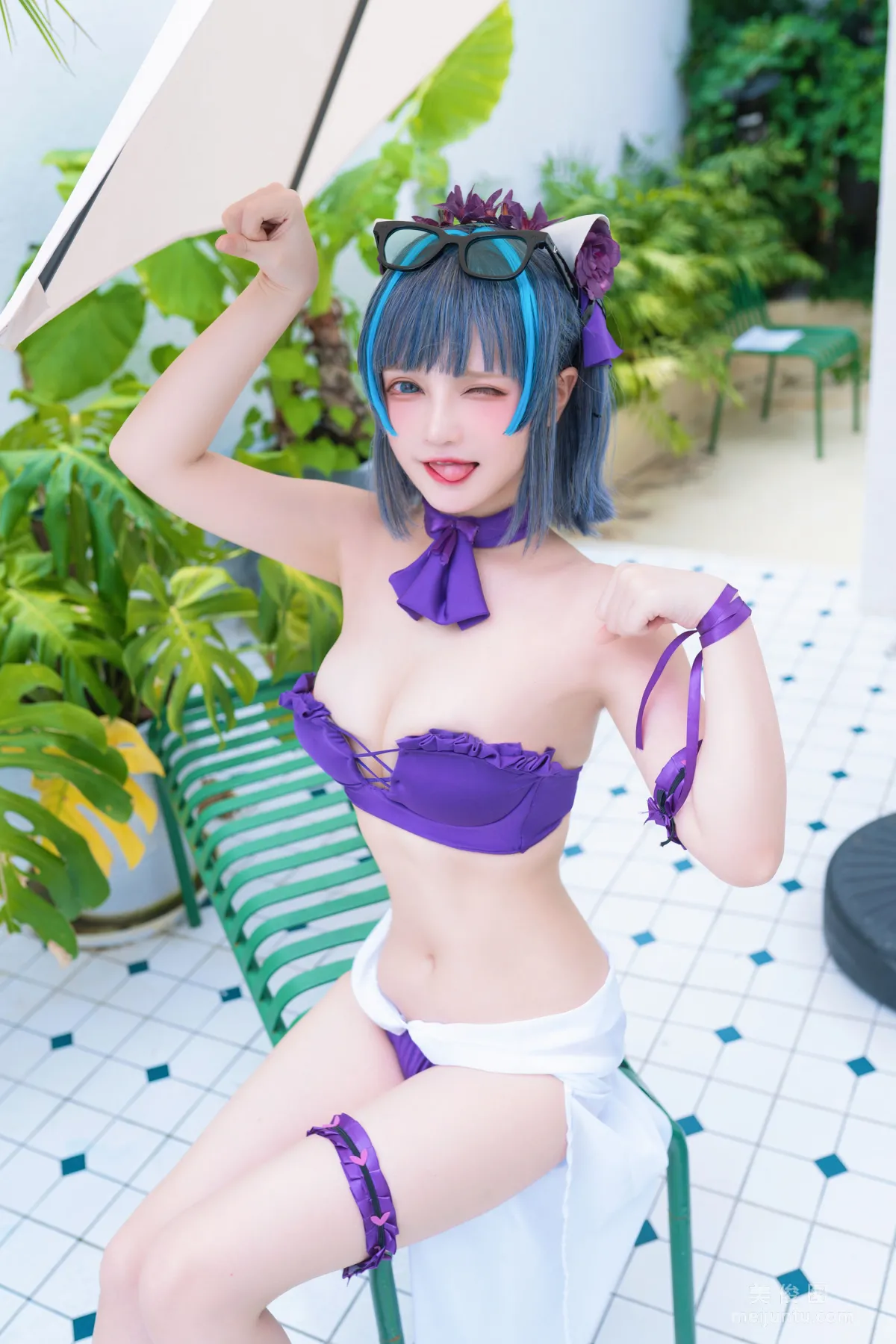 [COS福利] 千夜未来（Senya Miku）- 柴郡电子 写真套图23