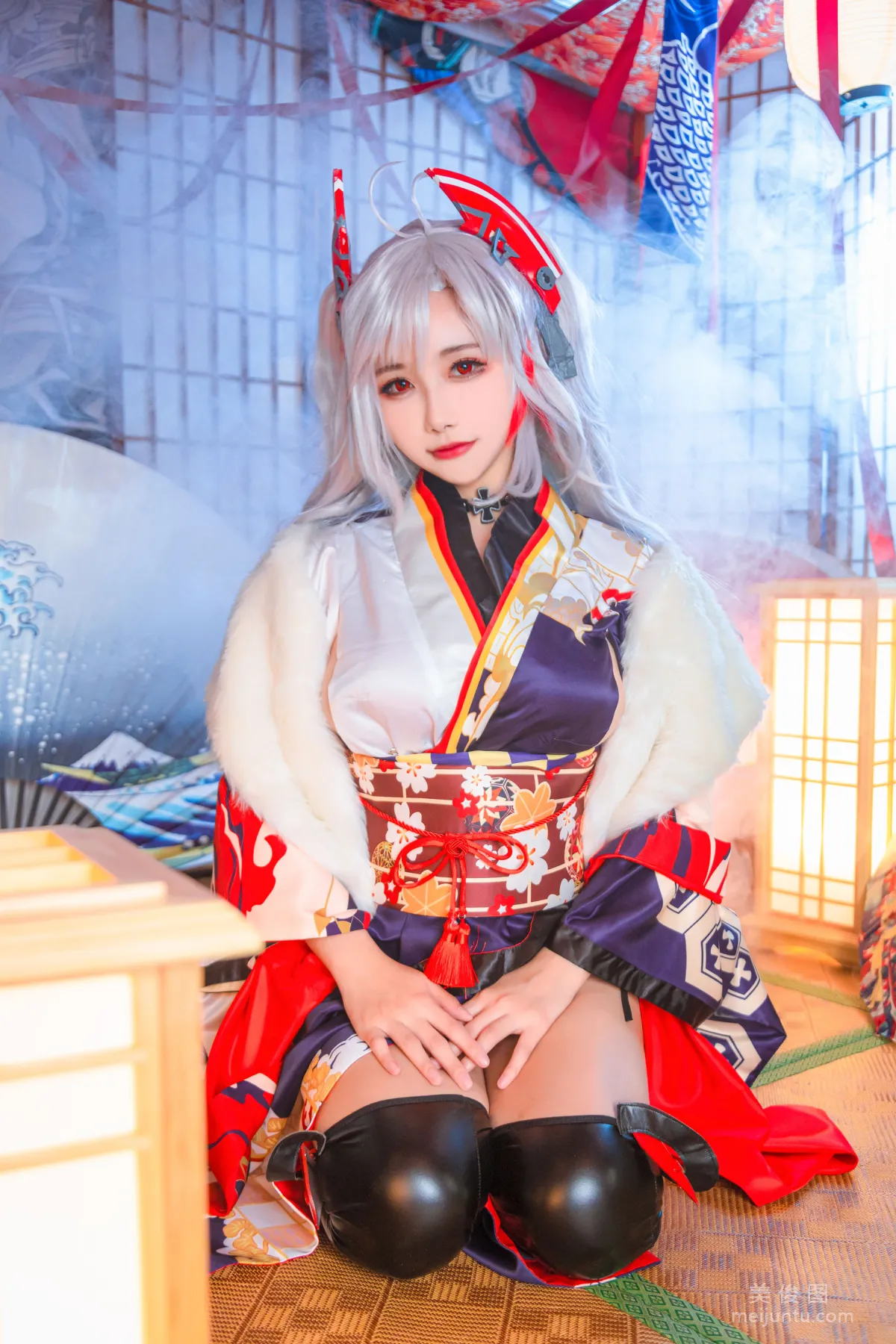 [COS Bonus] Weibo Girl Momoko Kuikui - Eugen Kimono Photo Set photo 6