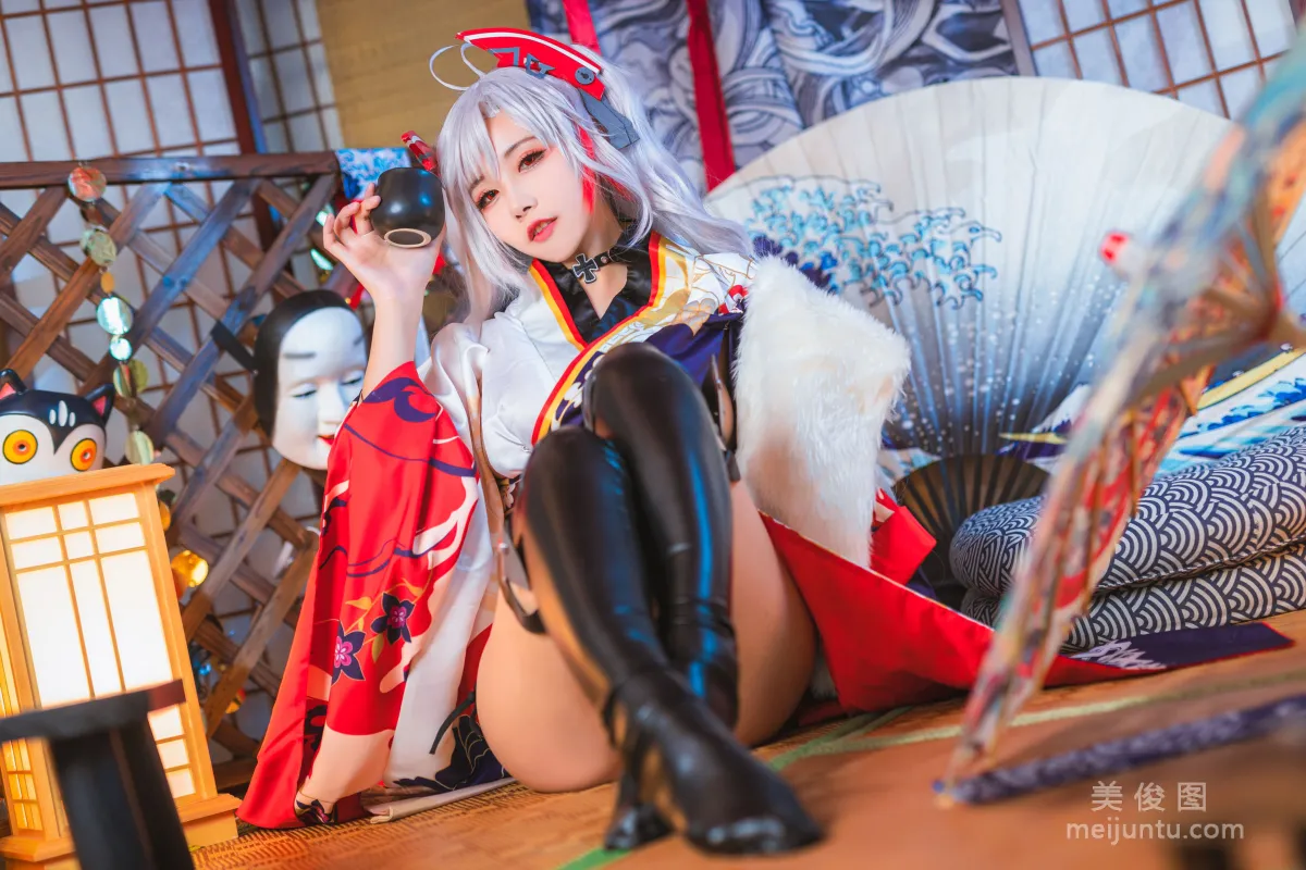 [COS Bonus] Weibo Girl Momoko Kuikui - Eugen Kimono Photo Set photo 13