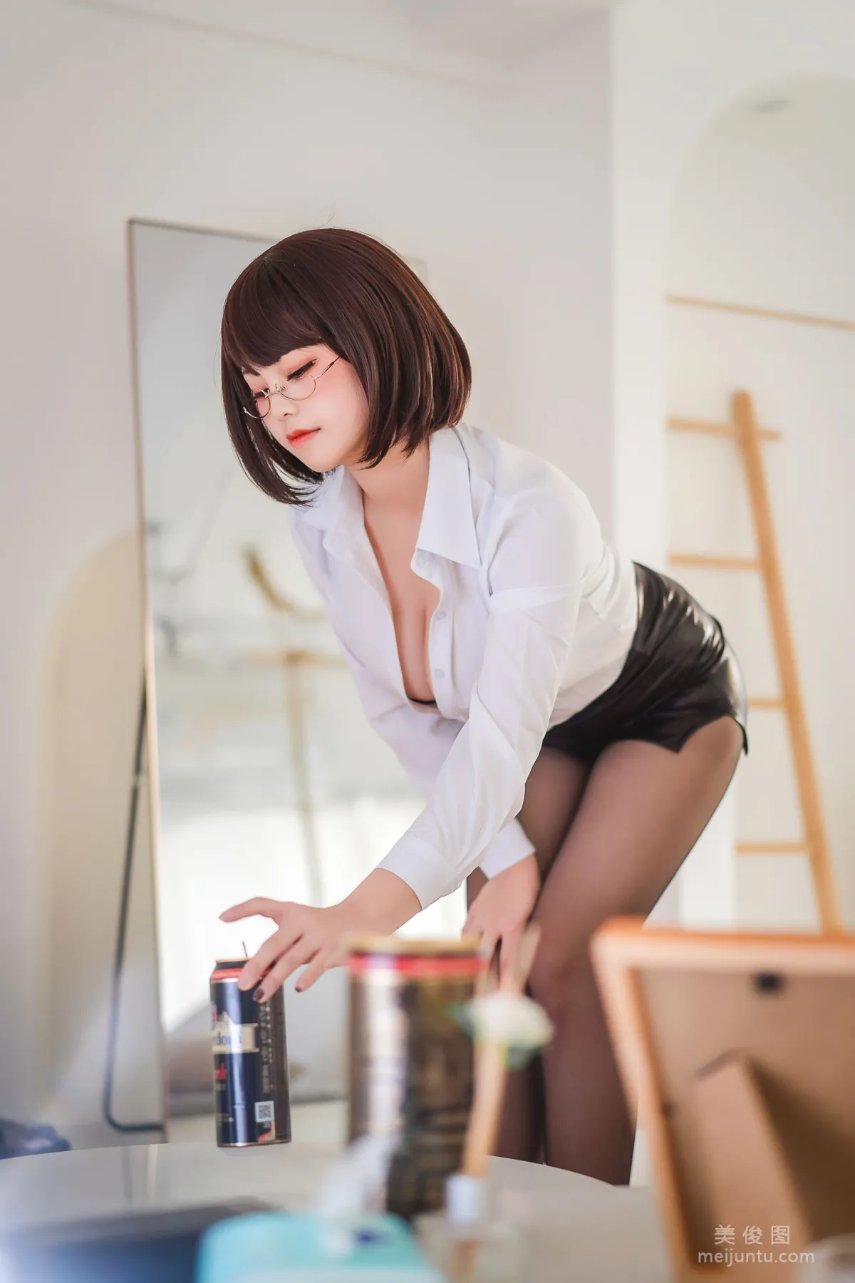 Cute Girl Mizhi Maoqiu - Drunk OL Photo Set photo 12