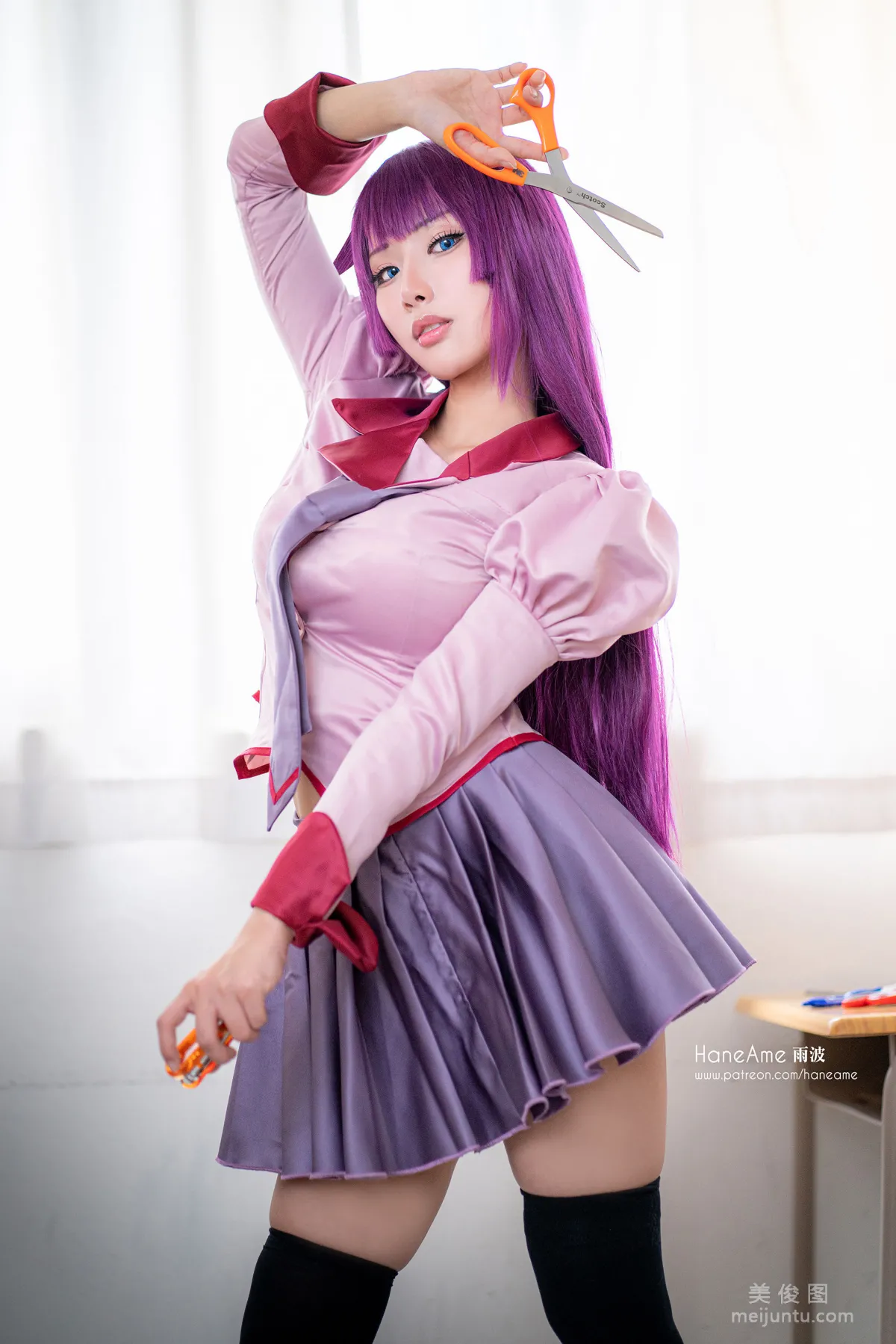 [COS Bonus] Hane Ame Yubo, Bakemonogatari Hitagi photo 11
