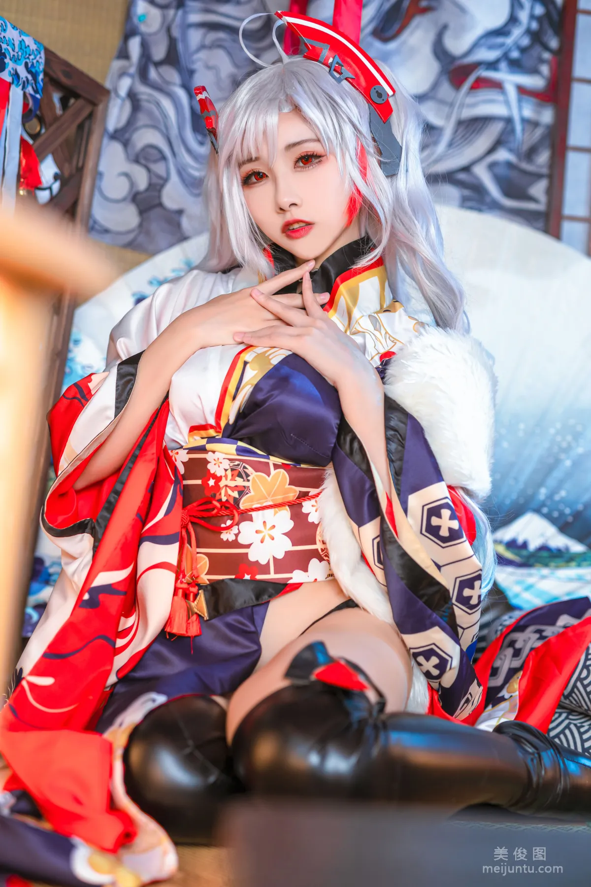 [COS Bonus] Weibo Girl Momoko Kuikui - Eugen Kimono Photo Set photo 18